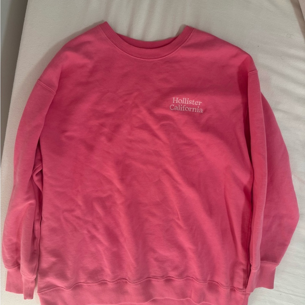 Hollister California pink crewneck
